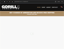 Tablet Screenshot of gorillaammo.com